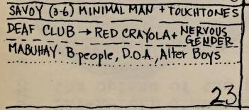 Listing in Ivey's Calendar[1]