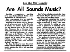 Article in the Houston Chronicle, January 18, 1967