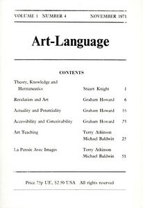 Vol. 1 No. 4 November 1971