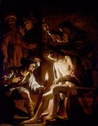 Christ Crowned with Thorns by Gerrit van Honthorst, 1620