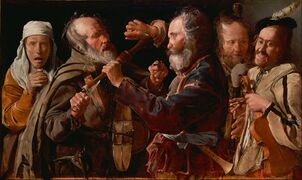 The Musicians' Brawl by Georges de La Tour, 1625