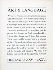 Art & Language: Hostages XXIV - XXXV 1991